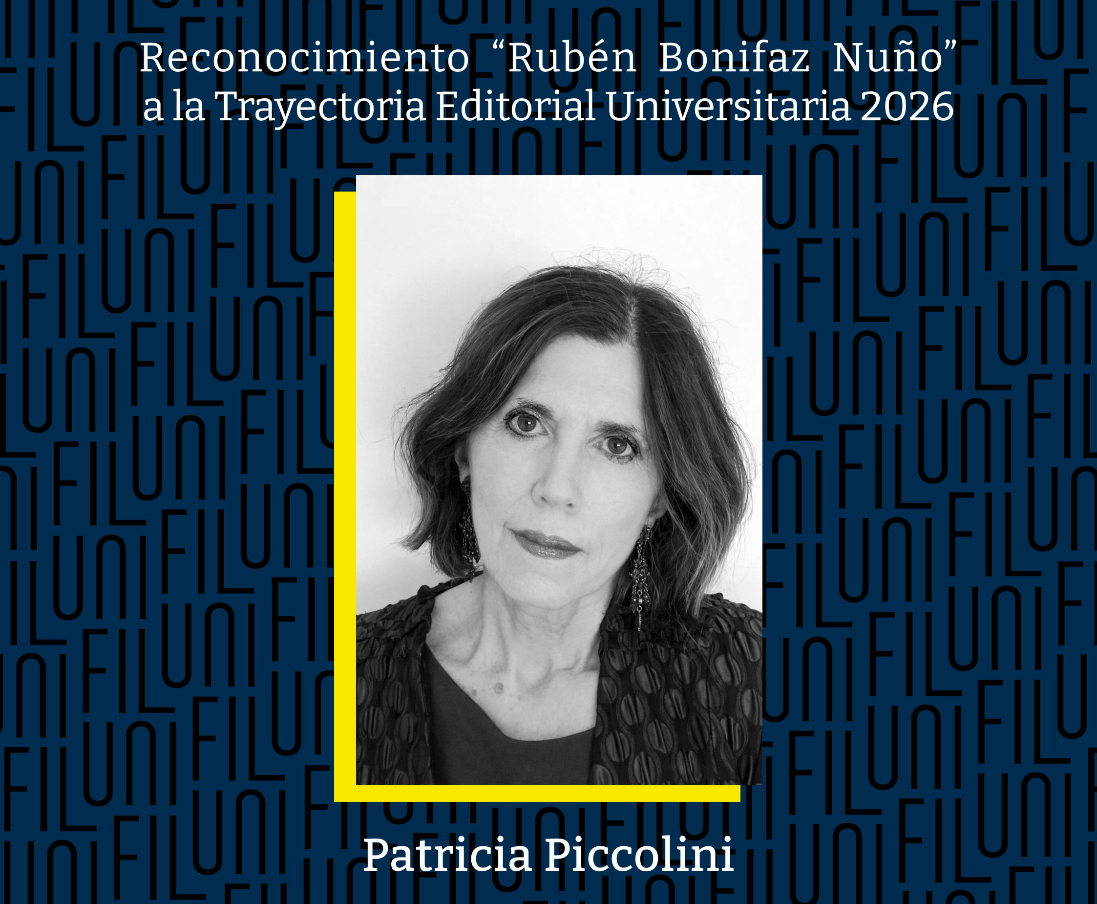 Imagen de Patricia Piccolini ganadora del Reconocimiento Rubén Bonifaz Nuño 2026